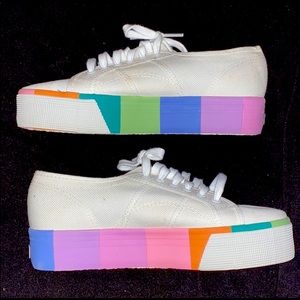 Superga Rainbow Platforms 🌈🌈